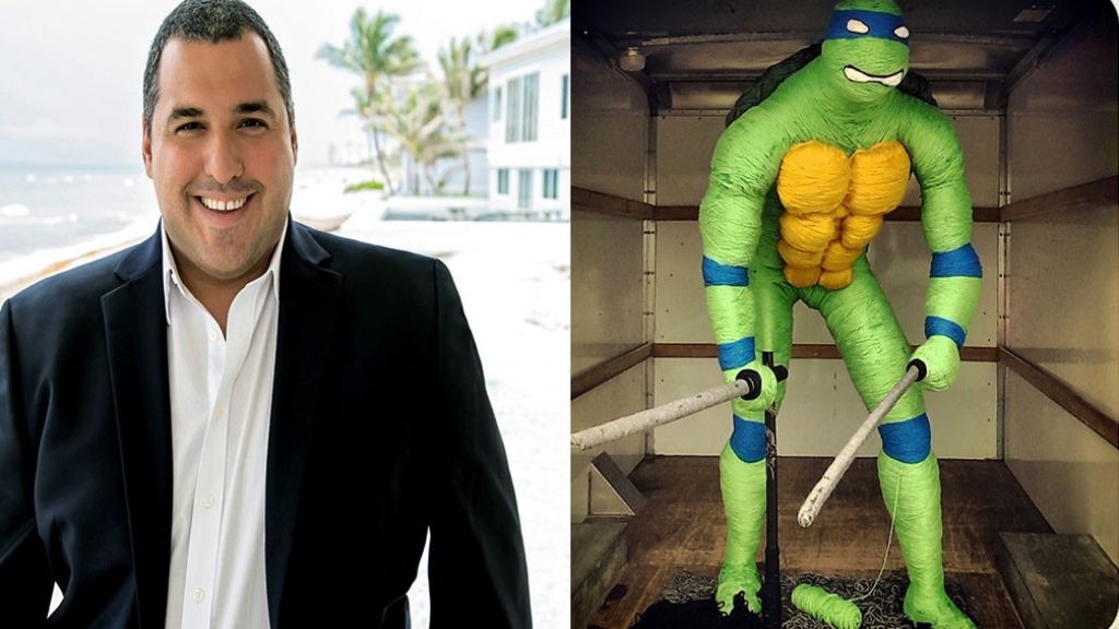  Una tortuga ninja de dos metros y hecha de lana sorprende en Dub&aacute;i 