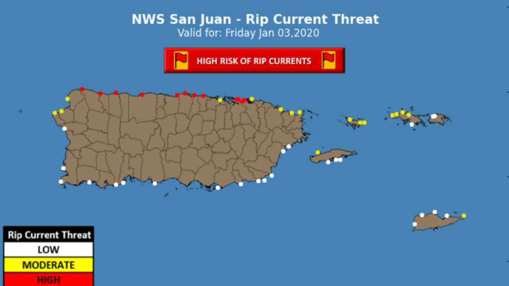  Alto riesgo de corrientes submarinas y tiempo inestable dominan 