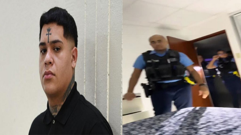  Video: Momento en que polic&iacute;as estatales llegan a diligenciar una orden en contra de Almigthty 