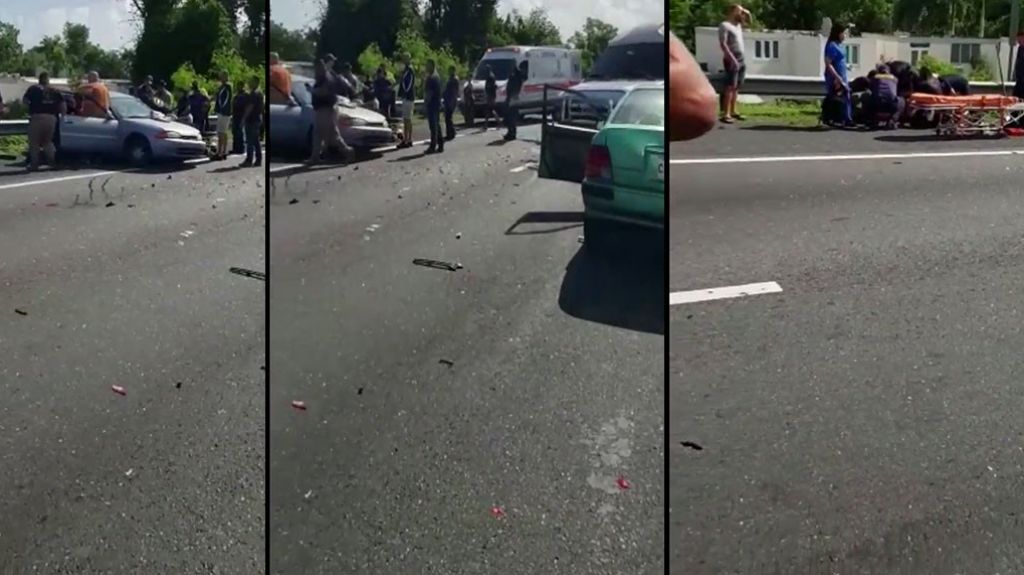 Varios pillados durante accidente en expreso 22 