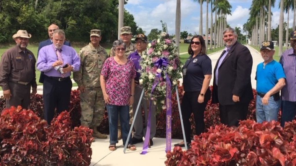  Condecorados con Medalla del Coraz&oacute;n Purpura reciben tributo 