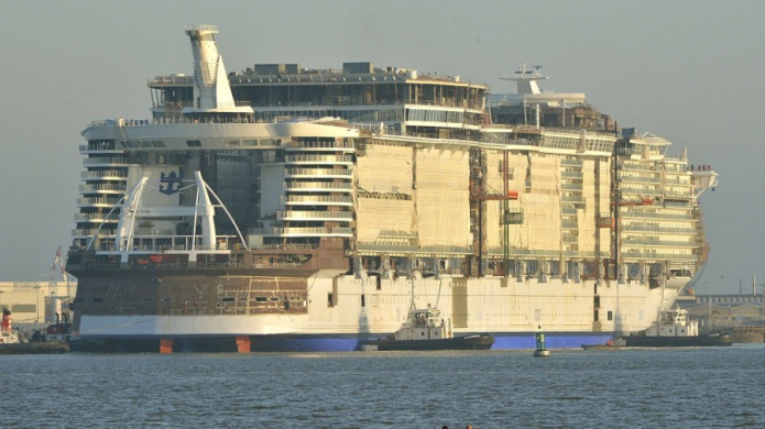 El crucero mÃ¡s grande del mundo ya calienta motores 