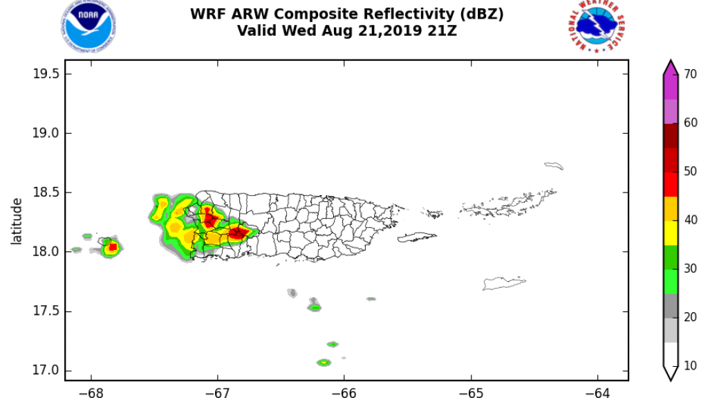  Lluvias dispersas en el este, mientras que la tarde será activa en el oeste y suroeste de P.R. 