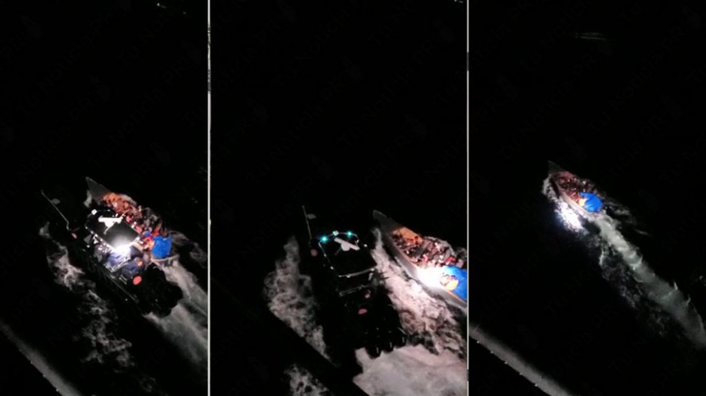  En video la persecuci&oacute;n a lancha de inmigrantes en las costas de Quebradillas 