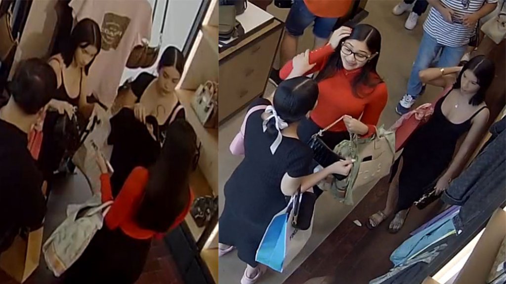  Las &ldquo;Chamaquitas&rdquo; andan con mucho &ldquo;Flow&rdquo; pero quedaron retratas robando carteras &ldquo;Coach,&rdquo; en Outles de Barceloneta 