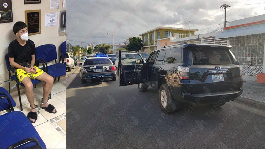  Municipales de San Juan &ldquo;Lo pillaron&rdquo; con una Guagua robada por &ldquo;Carjcking&rdquo; 