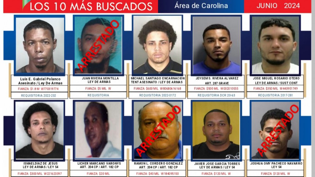  Contin&uacute;a la b&uacute;squeda de los fugitivos m&aacute;s buscados en Carolina 