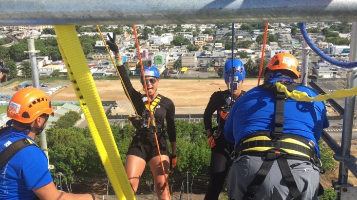 Consolidan lucha contra la trata humana la tercera ediciÃ³n de "Rappelling DesafÃ­o"