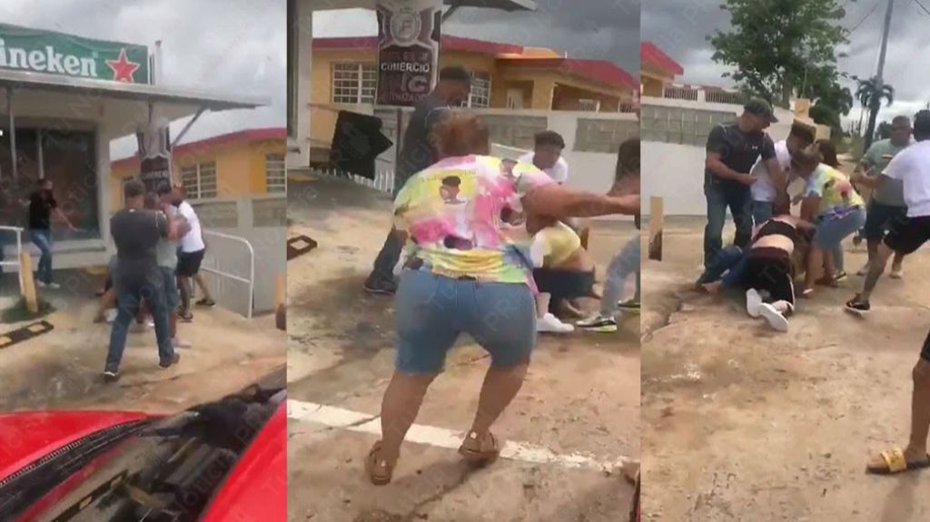  Algunos con mascarillas y otros sin mascarillas captan en video violenta pelea en Ciales 
