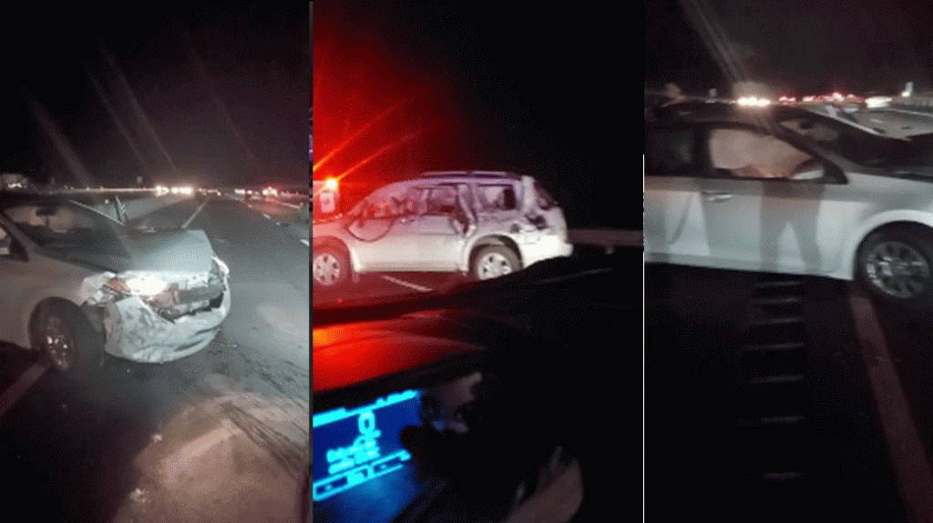  Video: Tap&oacute;n en la 30 por accidente con 4 veh&iacute;culos 