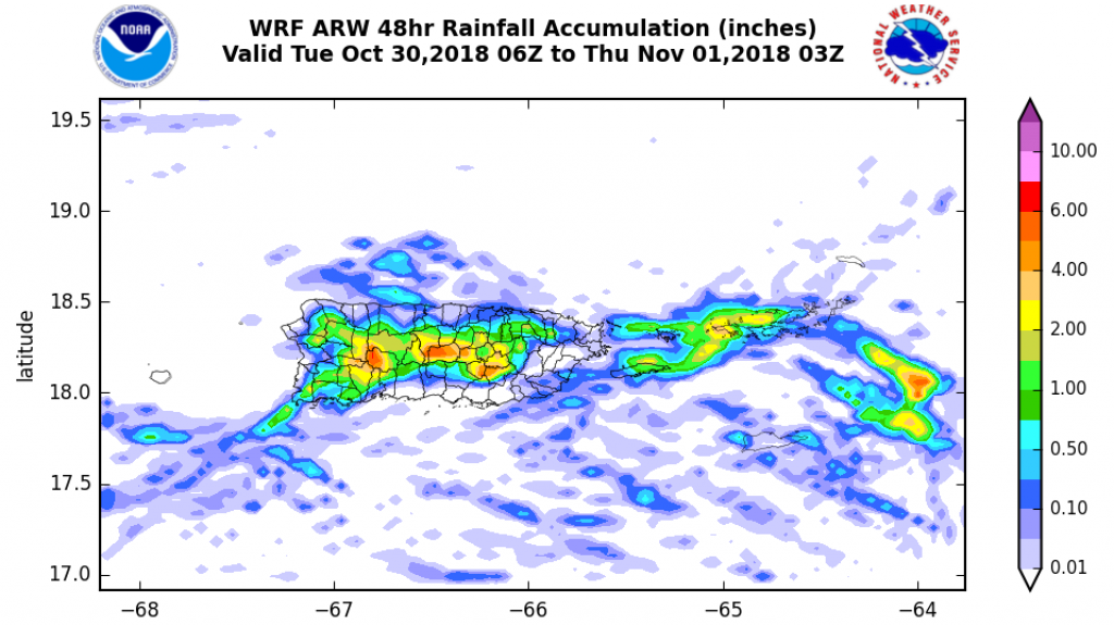  Interior y sectores del sur tendrán aguaceros dispersos, mientras se reporta alto riesgo de corrientes submarinas 