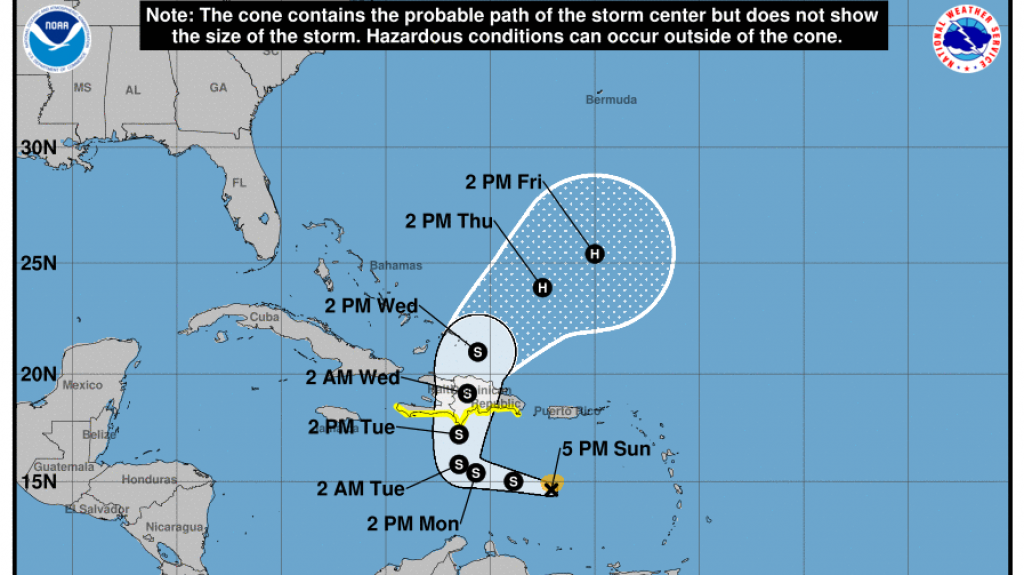  Se formo la tormenta tropical Franklin en el Caribe; vigilancia en Haití y República Dominicana 