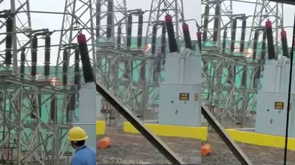  Captan en video la falla en la l&iacute;nea 50900 que provoc&oacute; apag&oacute;n hoy en Puerto Rico 