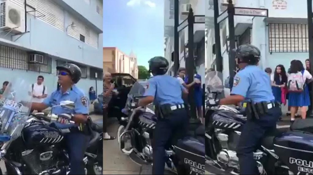  Video: Una doñita "agitá" con un policía, porque mandó a mover el auto donde andaba 