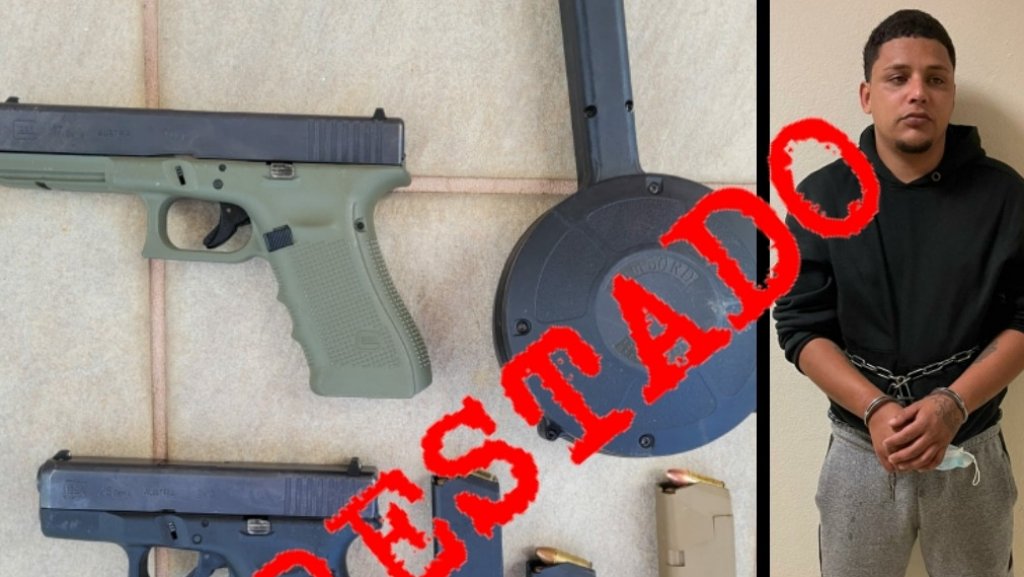  Arrestan pr&oacute;fugo federal con armas de fuego 