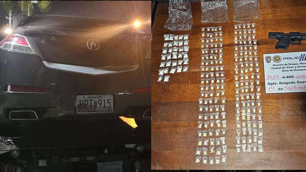  Arrestan a conductor en Humacao con un arma y drogas 