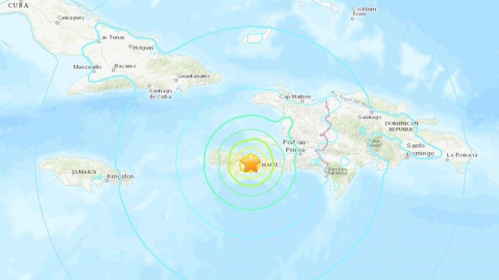  Emiten alerta de tsunami por el terremoto de magnitud 7,2 registrado cerca de la costa de Hait&iacute; 