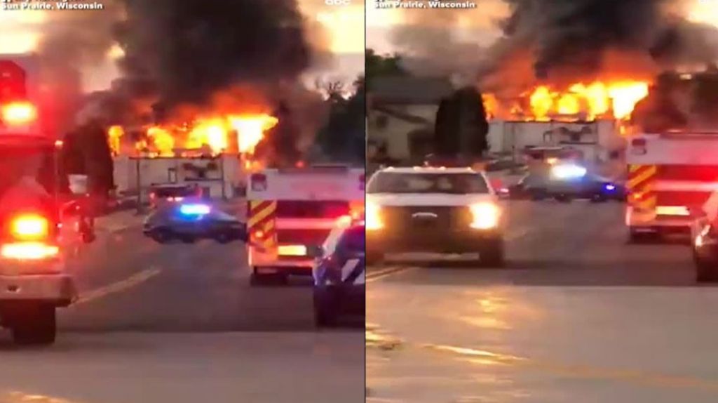  Video: Dos Bomberos y un polic&iacute;a heridos despu&eacute;s de la explosi&oacute;n en Wisconsin 