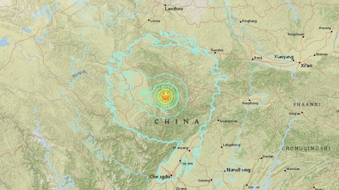 FOTO: Un terremoto de magnitud 6,5 se registra en el centro de China
