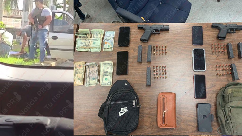  Captan en video momento que polic&iacute;as estatales arrestan &ldquo;cacos&rdquo; con armas de fuego 