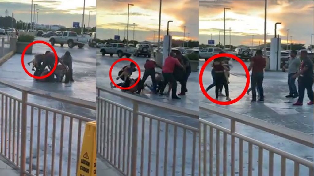  En Video dos mujeres a cantazo limpio en Plaza Las Am&eacute;ricas 