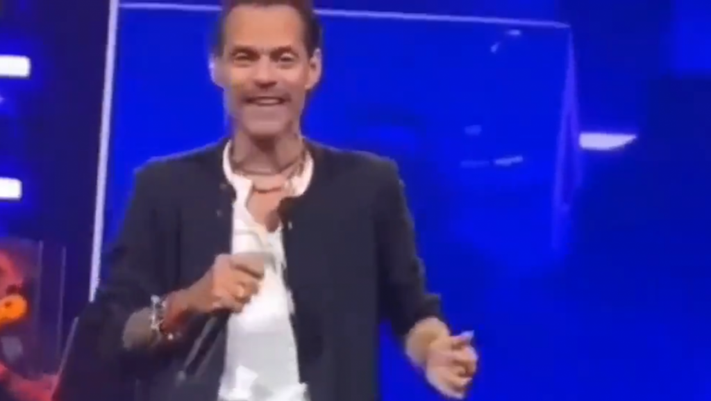  Explican lo que le pasaba a Marc Anthony en el video viral que corre en las redes sociales 