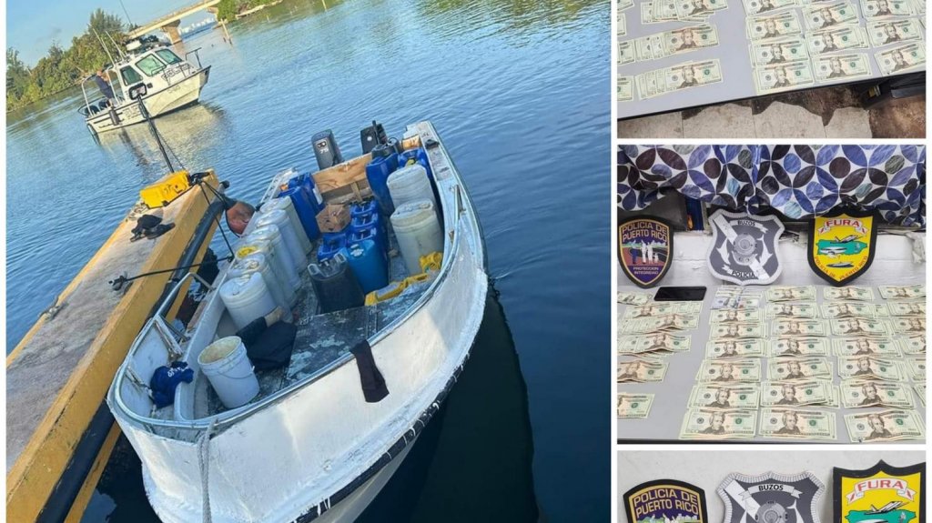  Mar&iacute;tima y Buzos de Pi&ntilde;ones detienen embarcaci&oacute;n con drogas y armas 