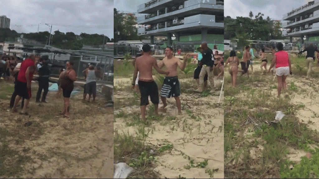  Video: Identifican al arrestado y la mujer herida durante pelea ayer en Playa de Aguadilla 
