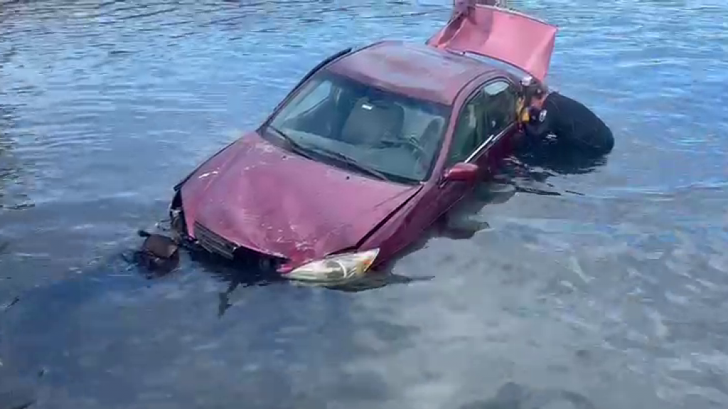  Video: Buzos de los municipales de San Juan realizan operativo para sacar auto de la laguna del Condado 