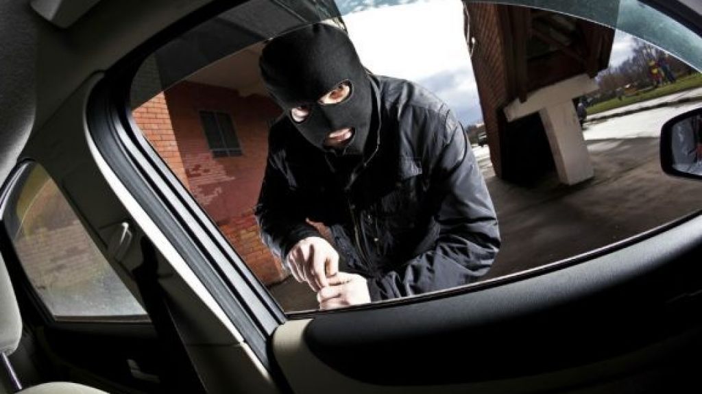  Roban cortadora de grama y documetos de un auto en Toa Baja 