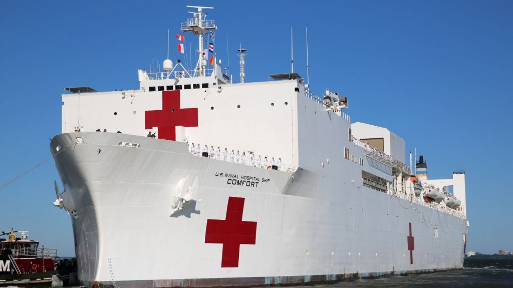  El USNS Comfort zarpa para aliviar efectos de crisis humanitaria venezolana 