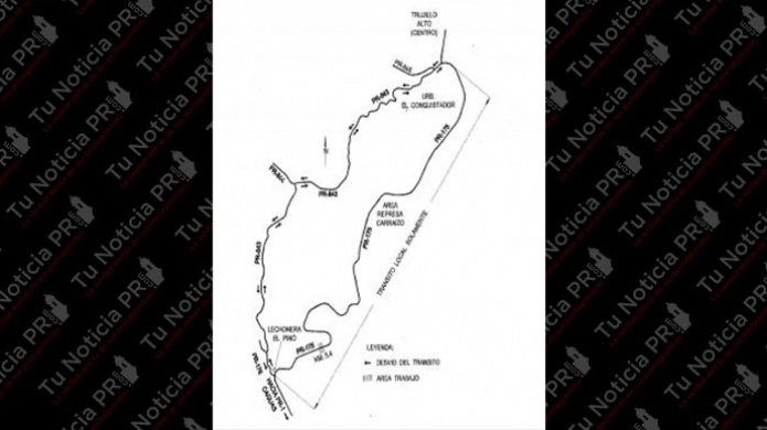DesviarÃ¡n trÃ¡nsito por instalaciÃ³n de tuberÃ­a en carretera de Trujillo Alto