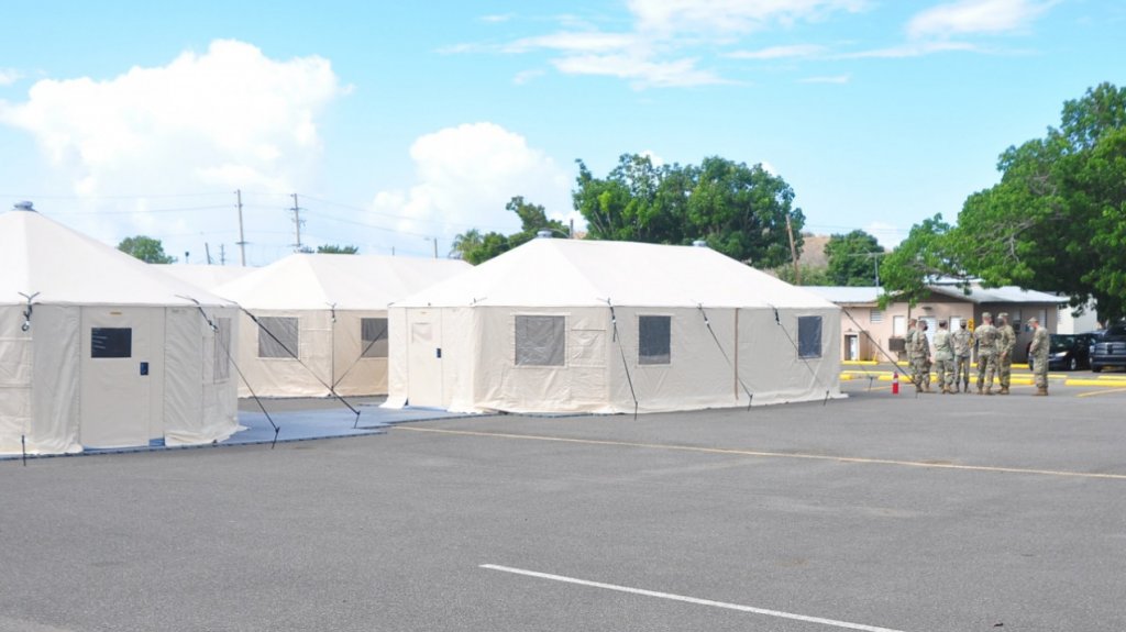  Miembros de la GNPR se Adiestran en Instalaci&oacute;n de Hospital M&oacute;vil 