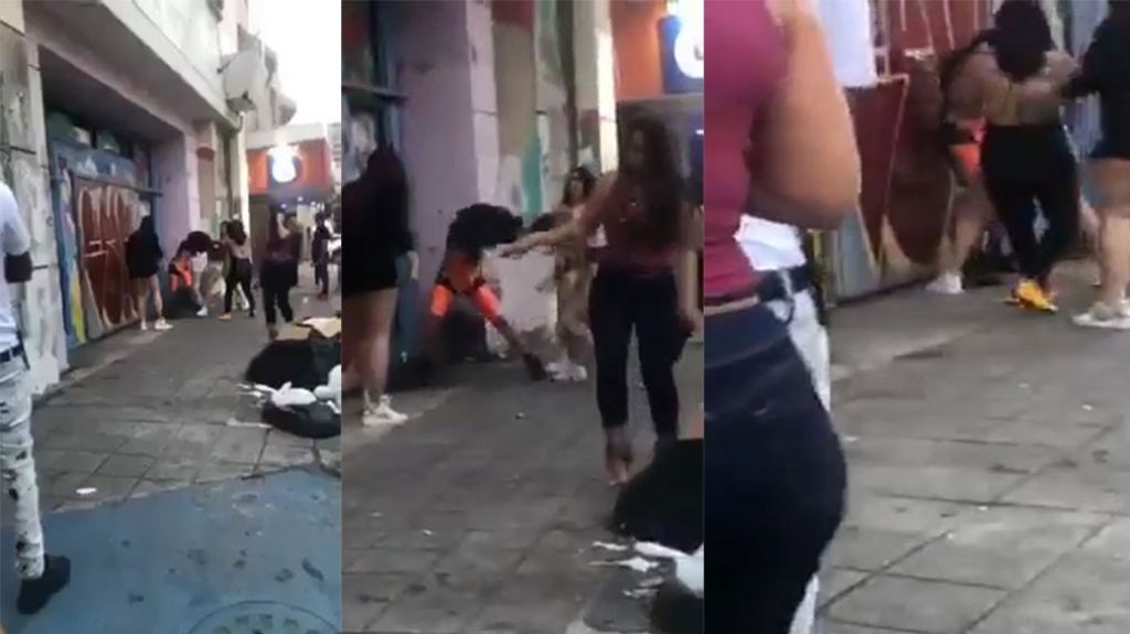  Captan en video pelea de mujeres y disparos esta ma&ntilde;ana en la Ponce de Le&oacute;n en Santurce 