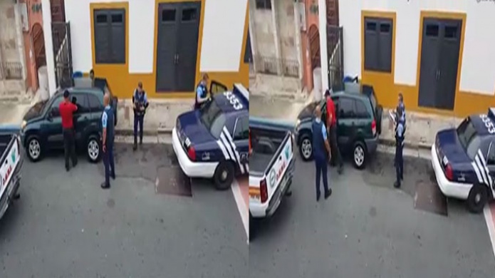 Video: Momento en que rescatan bebe encerrado dentro de un auto en Dorado 