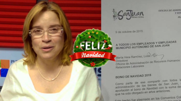 Yulin anuncia recorte del Bono de Navidad a empleados de San Juan