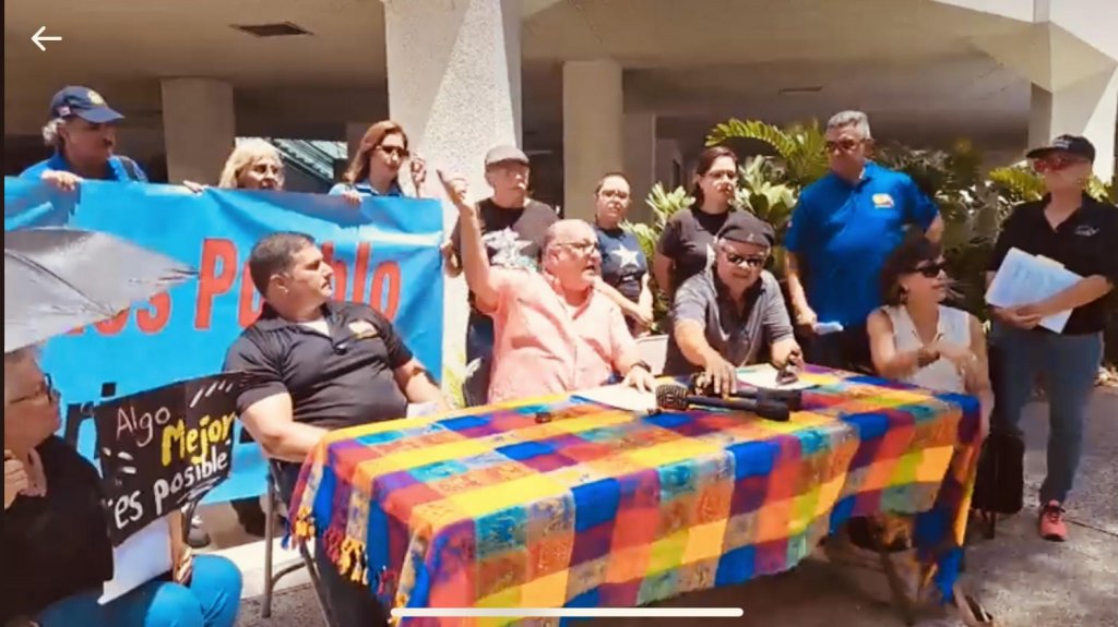  El colectivo “Todos Somos Pueblo” se une a la marcha contra la privatización en Puerto Rico 