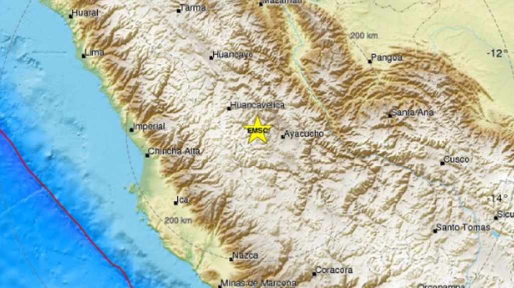  Un sismo de 5,3 agita la parte central de Per&uacute; 