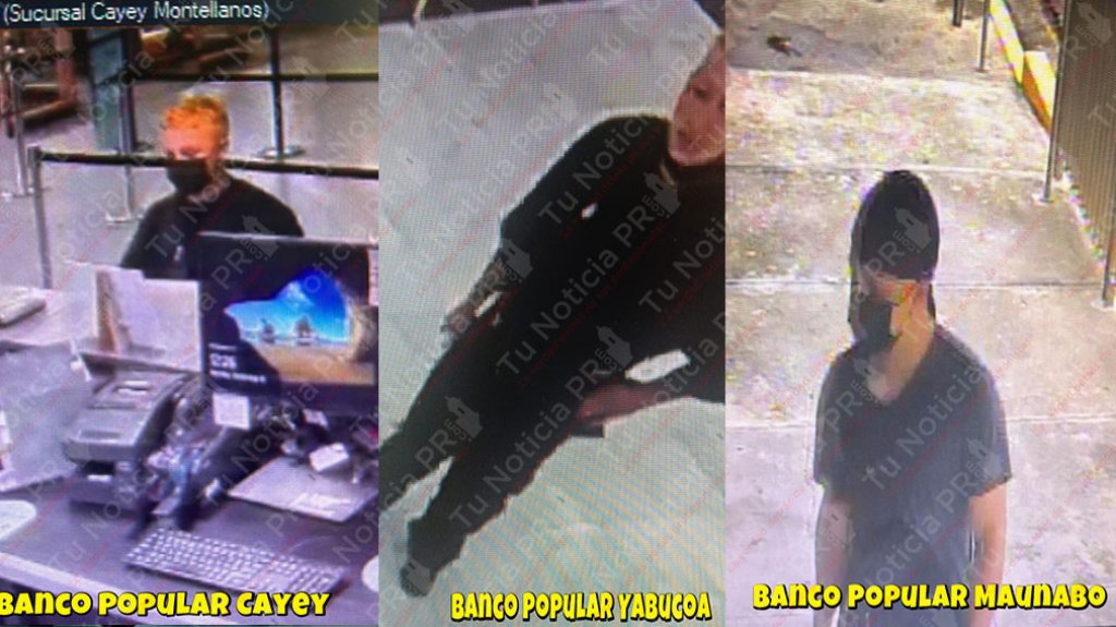  Video y fotos: &ldquo;Caco&rdquo; que asalt&oacute; Banco Popular de Cayey, acaba de asaltar el de Yabucoa y el de Maunabo 