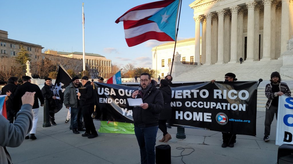 Manifestantes independentistas puertorrique&ntilde;os se manifiestan en Washington DC 