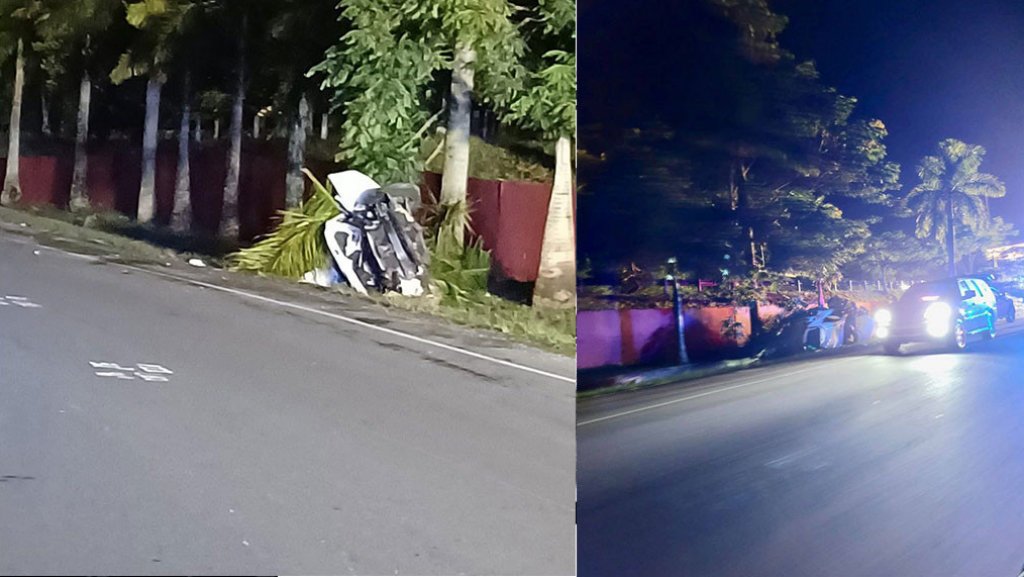  Muere mujer al chocar su auto en Guavate 