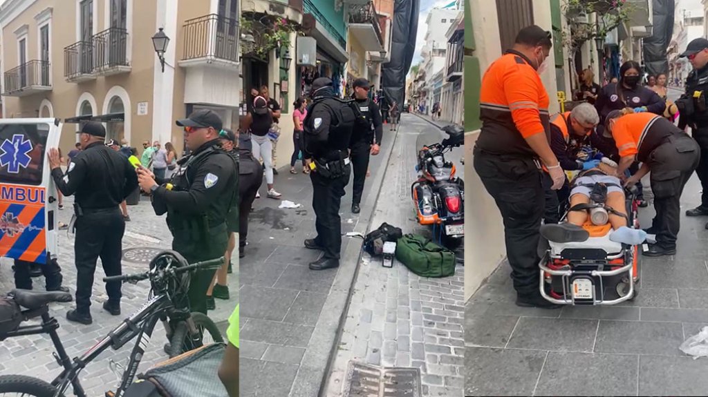  Video: Polic&iacute;as municipales de San Juan le salvan la vida a turista con problemas respiratorios 