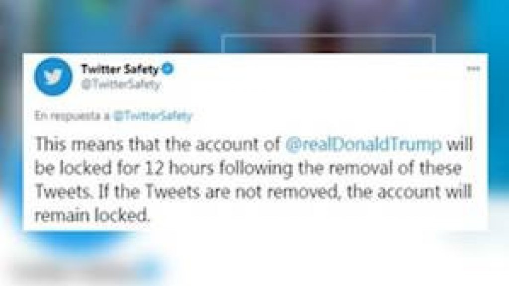  Trump justifica el asalto al Capitolio y Twitter bloquea su cuenta 