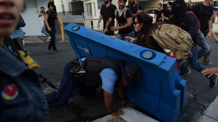 Fotos y Videos de los "Abusos de los protestantes que exigen derechos en Condado"