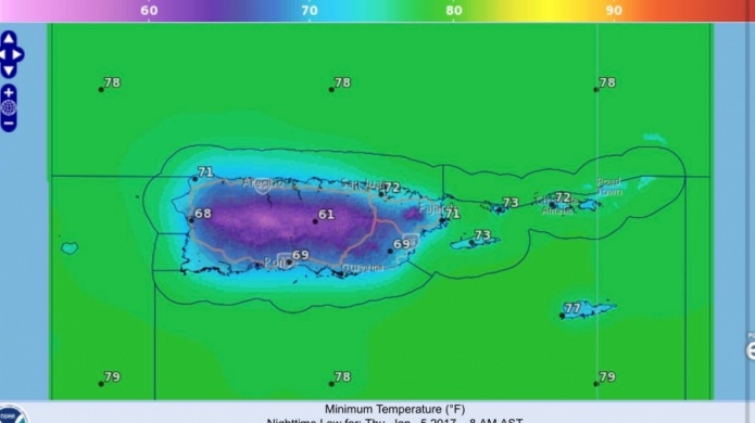 Tiempo mayormente soleado en el dÃ­a; frÃ­o para esta noche...