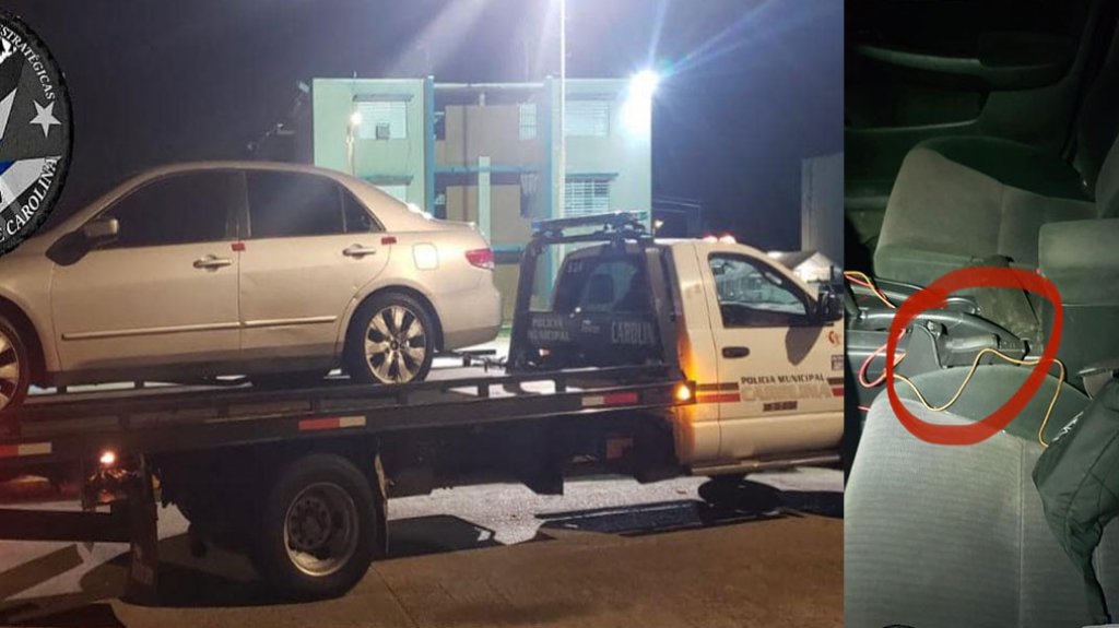  Municipales de Carolina ocupan un auto con una pistola en su interior 
