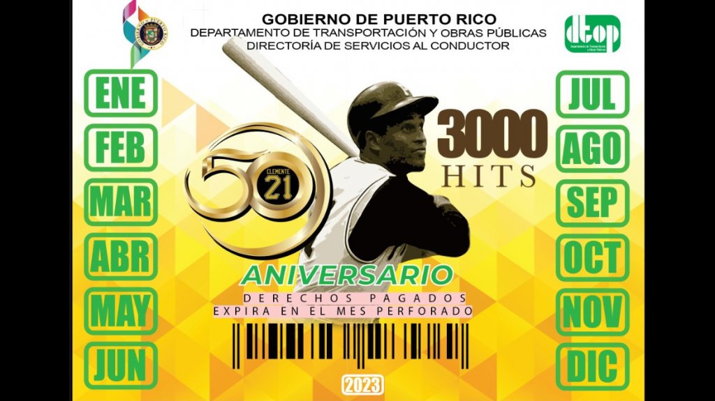  &ldquo;Chavos&rdquo; de tablilla y marbete de Roberto Clemente son para entidad que todav&iacute;a no se ha creado 