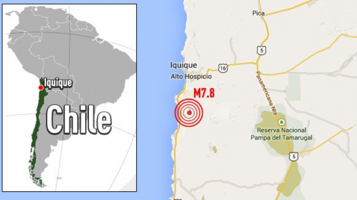 Ultima Hora :Otro Terremoto de magnitud 7,8 sacude Chile