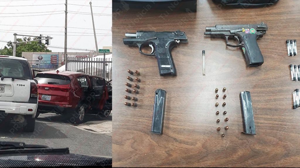  Arrestado en Bayam&oacute;n con un carro robado, dos pistolas y drogas 
