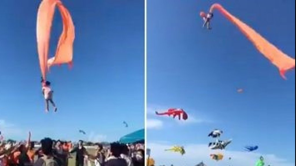  Video: &ldquo;Chiringa se lleva volando&rdquo; una ni&ntilde;a de 3 a&ntilde;os 